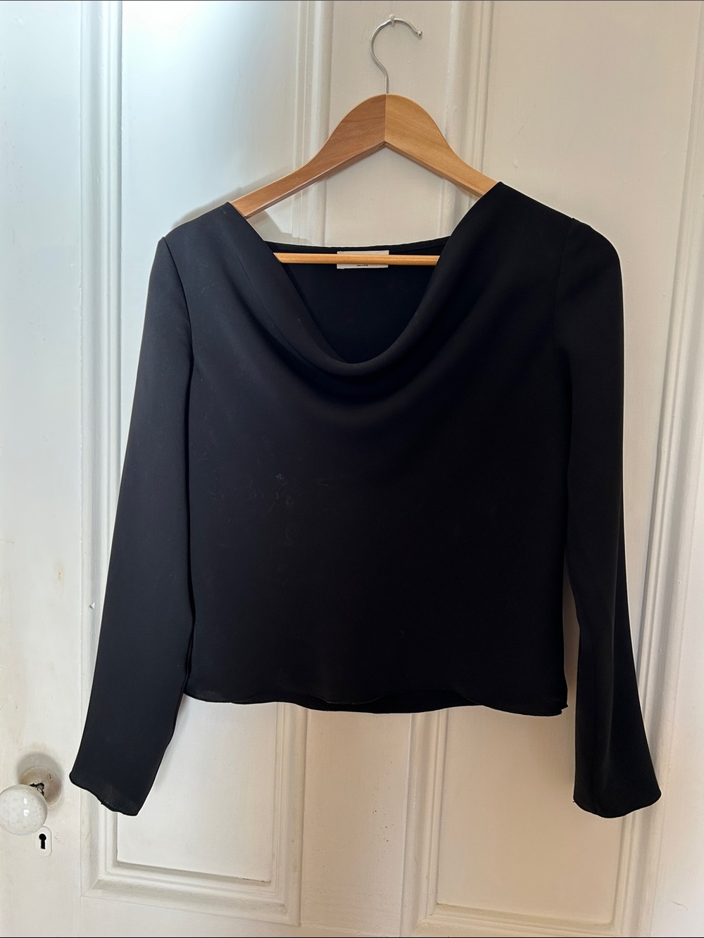 Babaton Cowl Neck Top in Black Size XS Like New